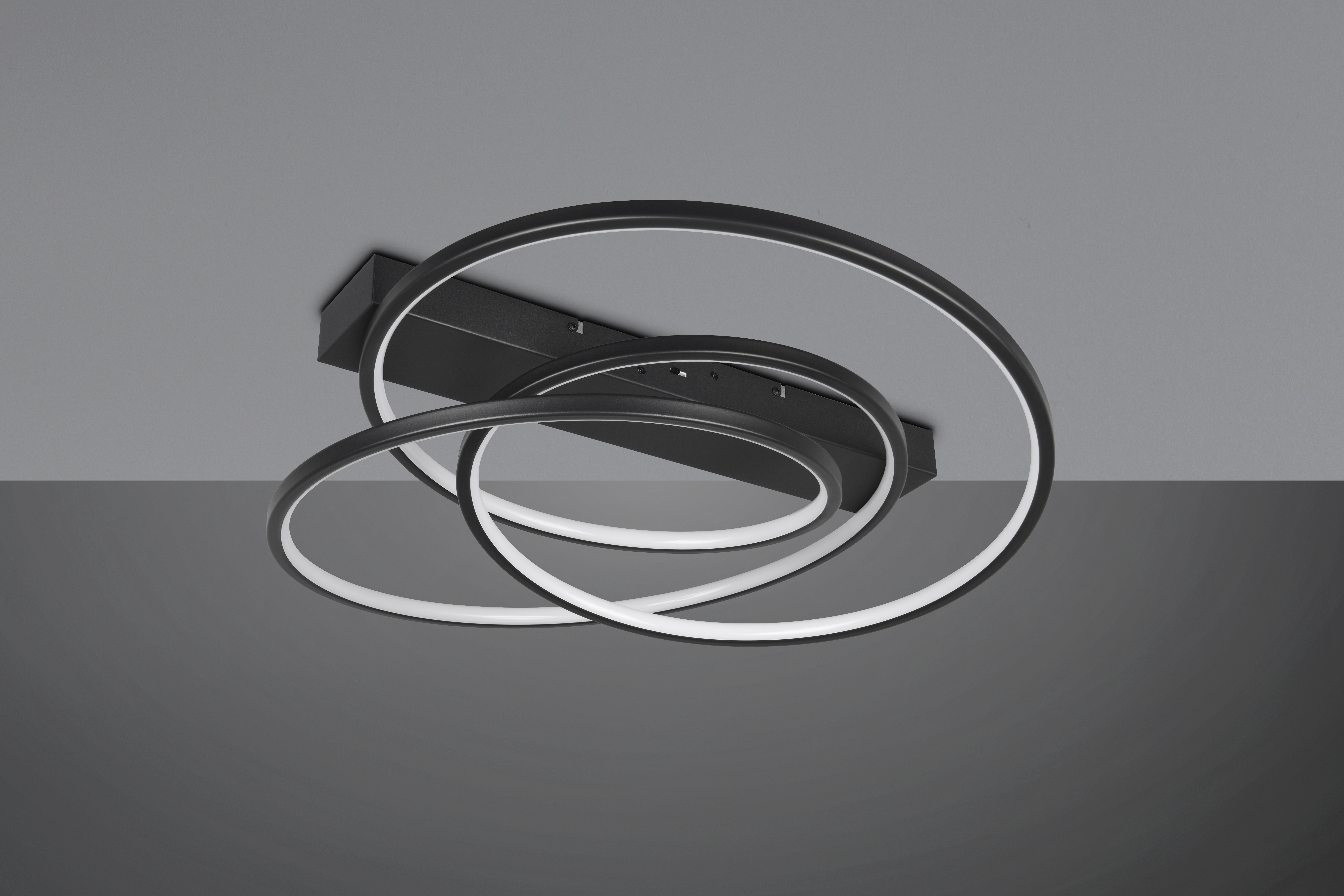 trio Ceiling lamp trio darvin 34w/2020lm 3cct sdim bl