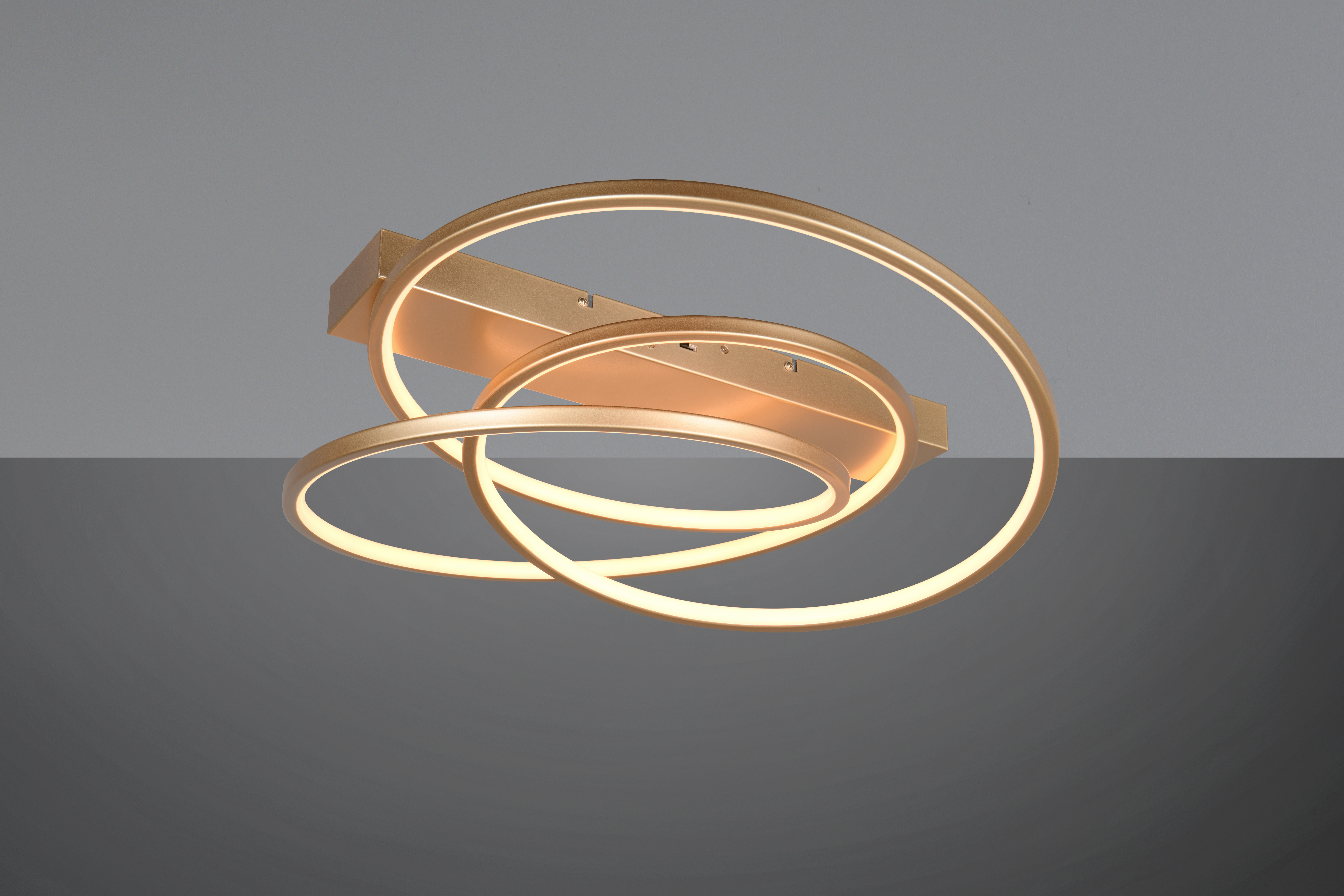 trio Ceiling lamp trio darvin 34w/2140lm 3cct sdim gold