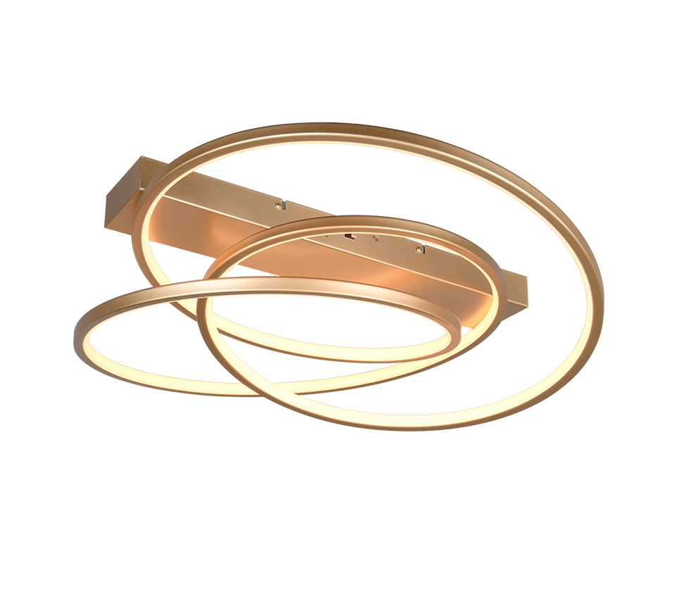 CEILING LAMP TRIO DARVIN 34W/2140LM 3CCT SDIM GOLD