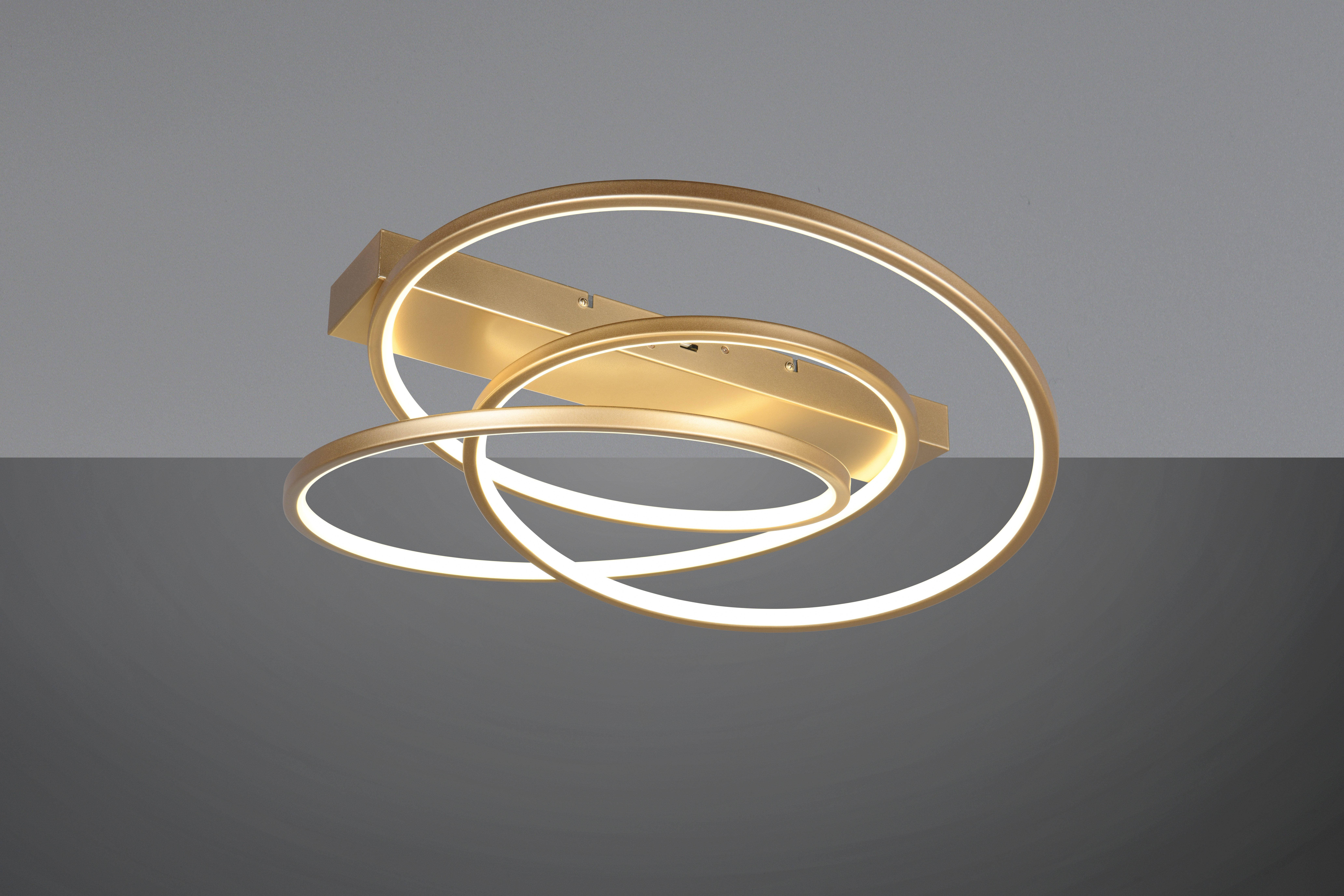 trio Ceiling lamp trio darvin 34w/2140lm 3cct sdim gold