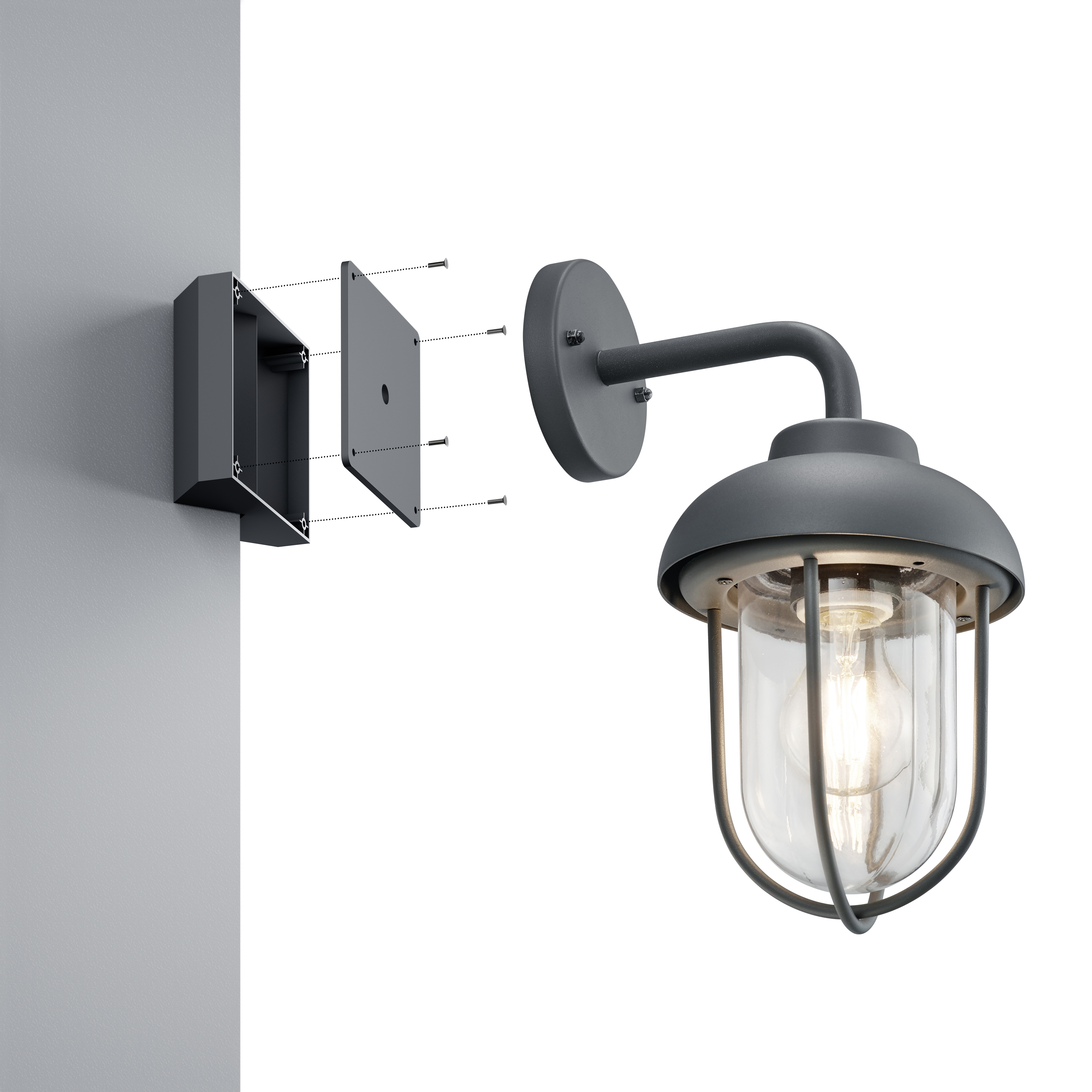 CORNER BRACKET TRIO BLACK 9965-32