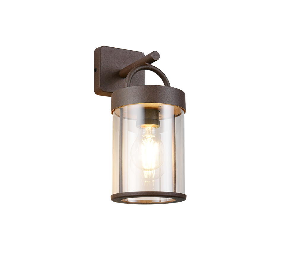trio Vägglampa utomhus trio almeria ip44 e27 max 28w rustic
