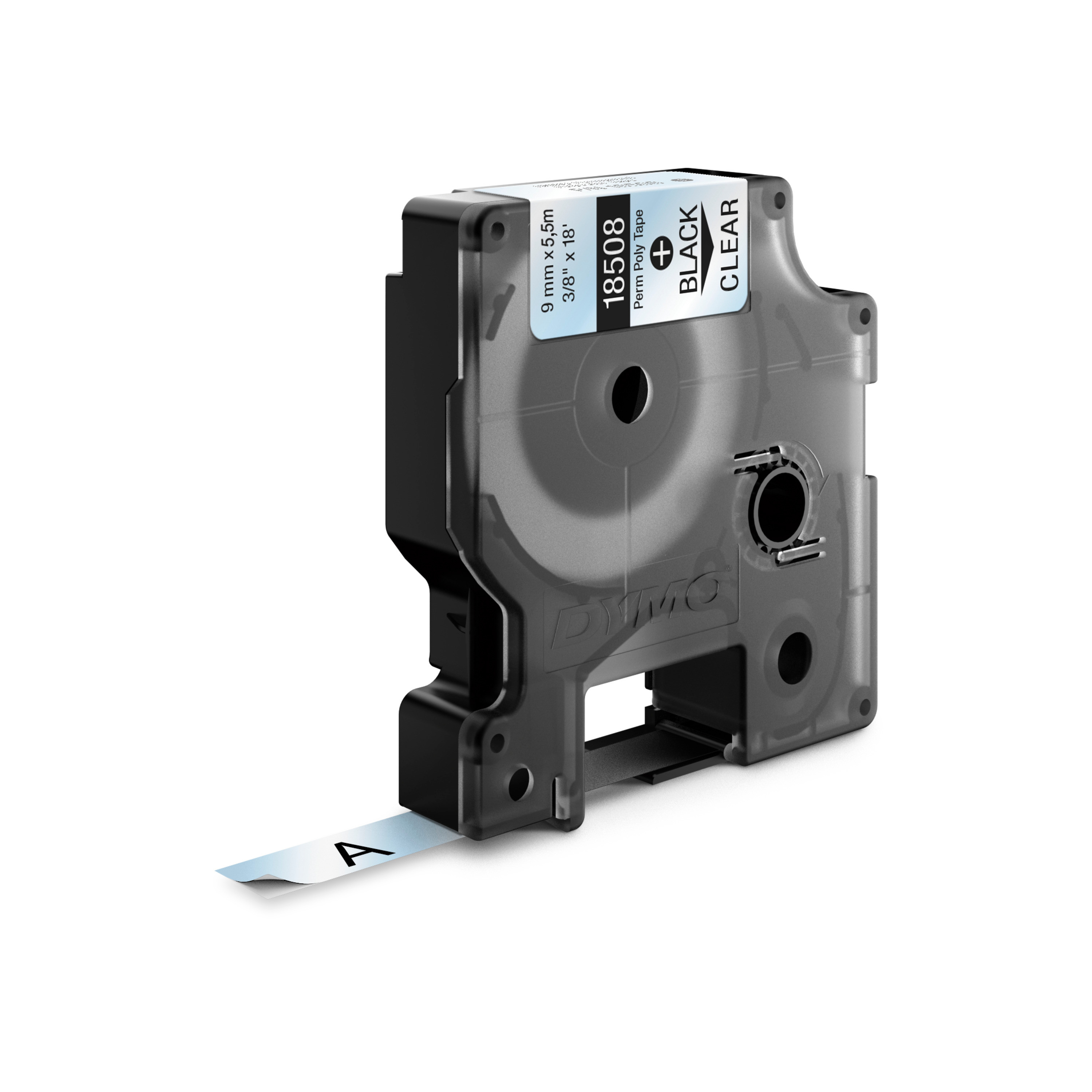 dymo Dymo rhino poly 9mm sv/klar rh 9mm klar fast poly