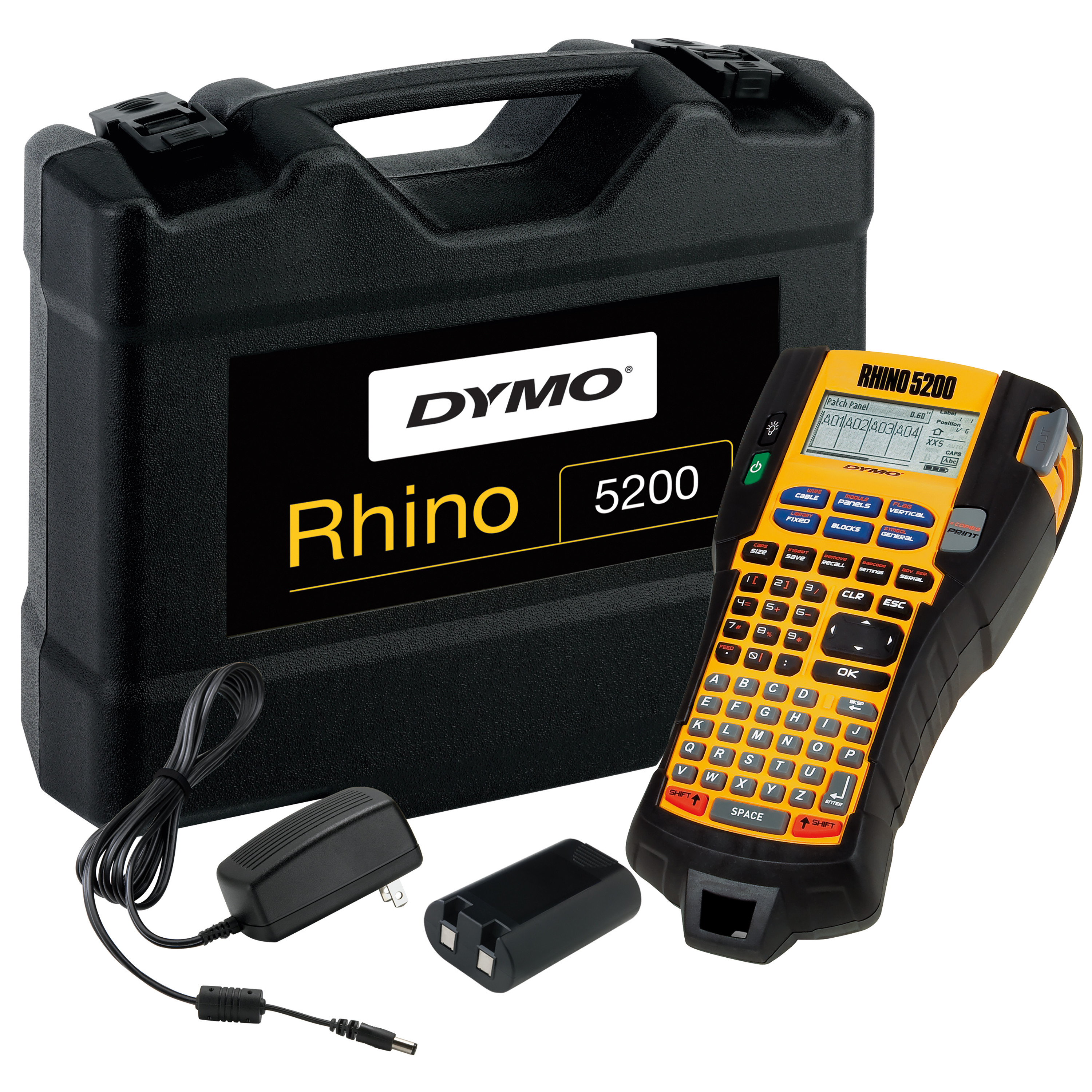 dymo Rhino 5200 label maker kit r5200 abc 19mm hck we