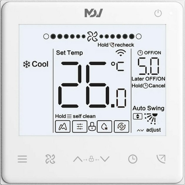 MIDEA V8 WIRED CONTROLLER WDC3-86S | Vrf/Vrv Units | Onninen