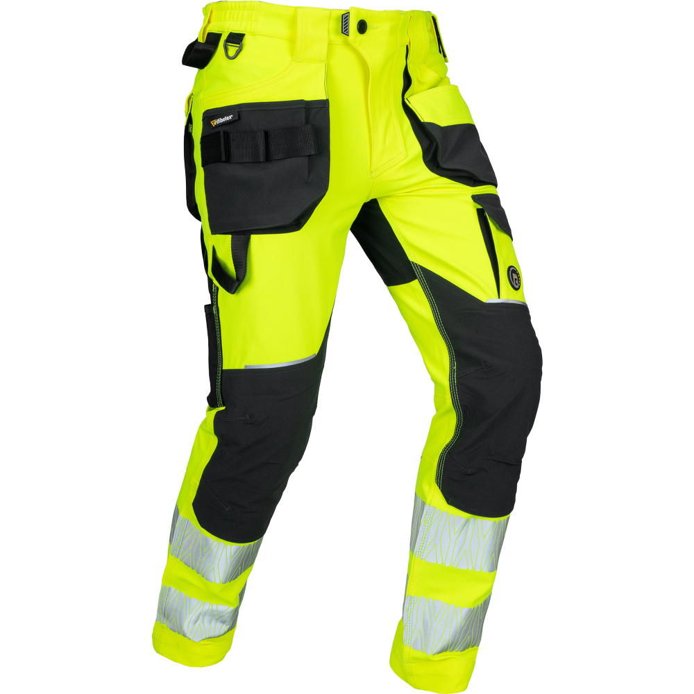 cerva Työhousut cerva 4-way stretch hv keltainen 2lk 58