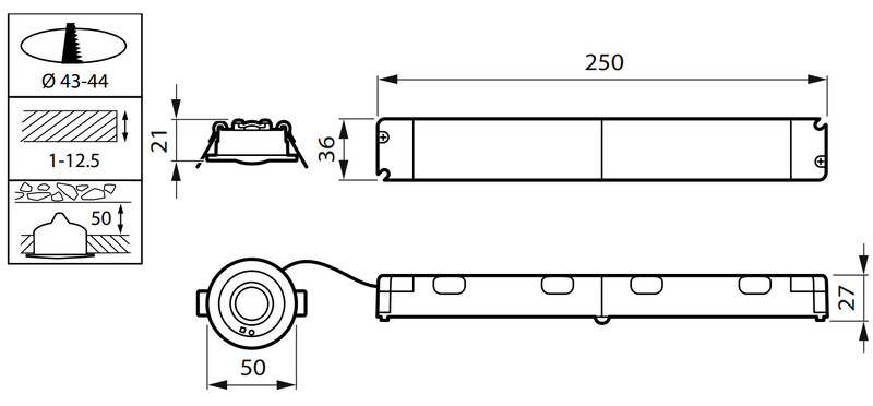 philips Turvavalaisin 135lm, 3h akku, man. testaus
