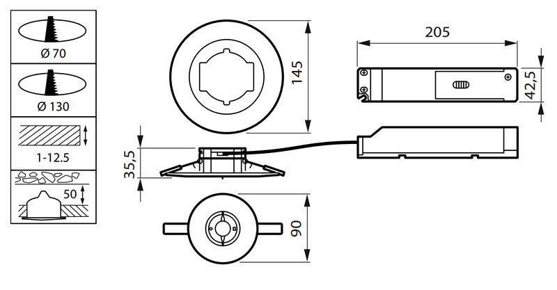 philips Turvavalaisin 328lm, 3h akku, itsetestaus