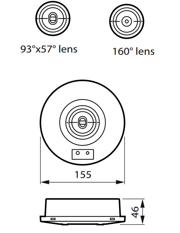 philips Emergency luminaire em152c sm 2s oa/co nm3 elp wh