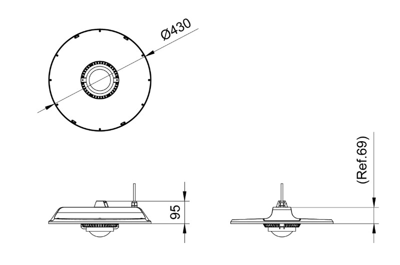 philips Syväsäteilijä coreline highbay 25 000 lm 840 137 w wia 55d