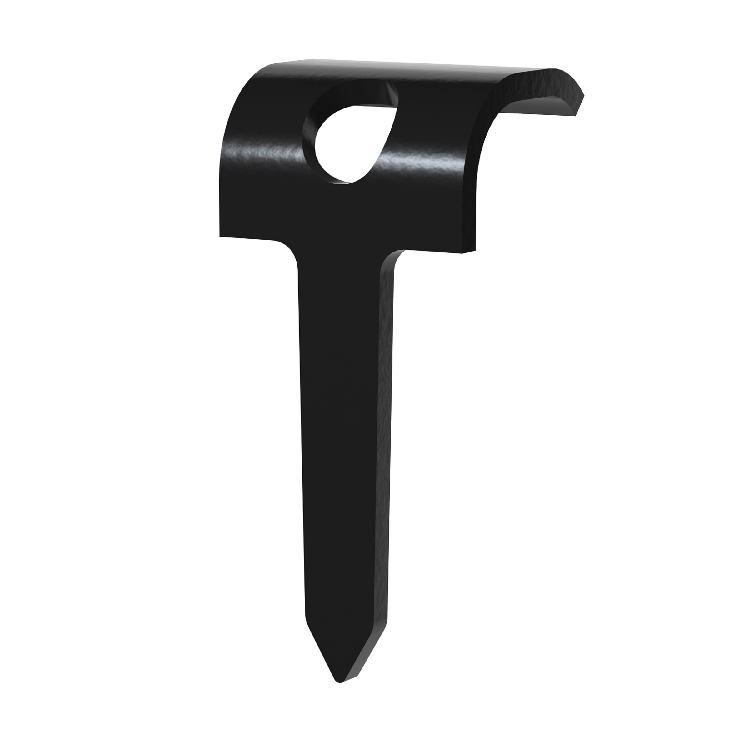 Kabelklammer tre oval TP-O-16 sort 100pk