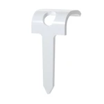 Kabelklammer tre oval TP-O-16 hvit 100pk