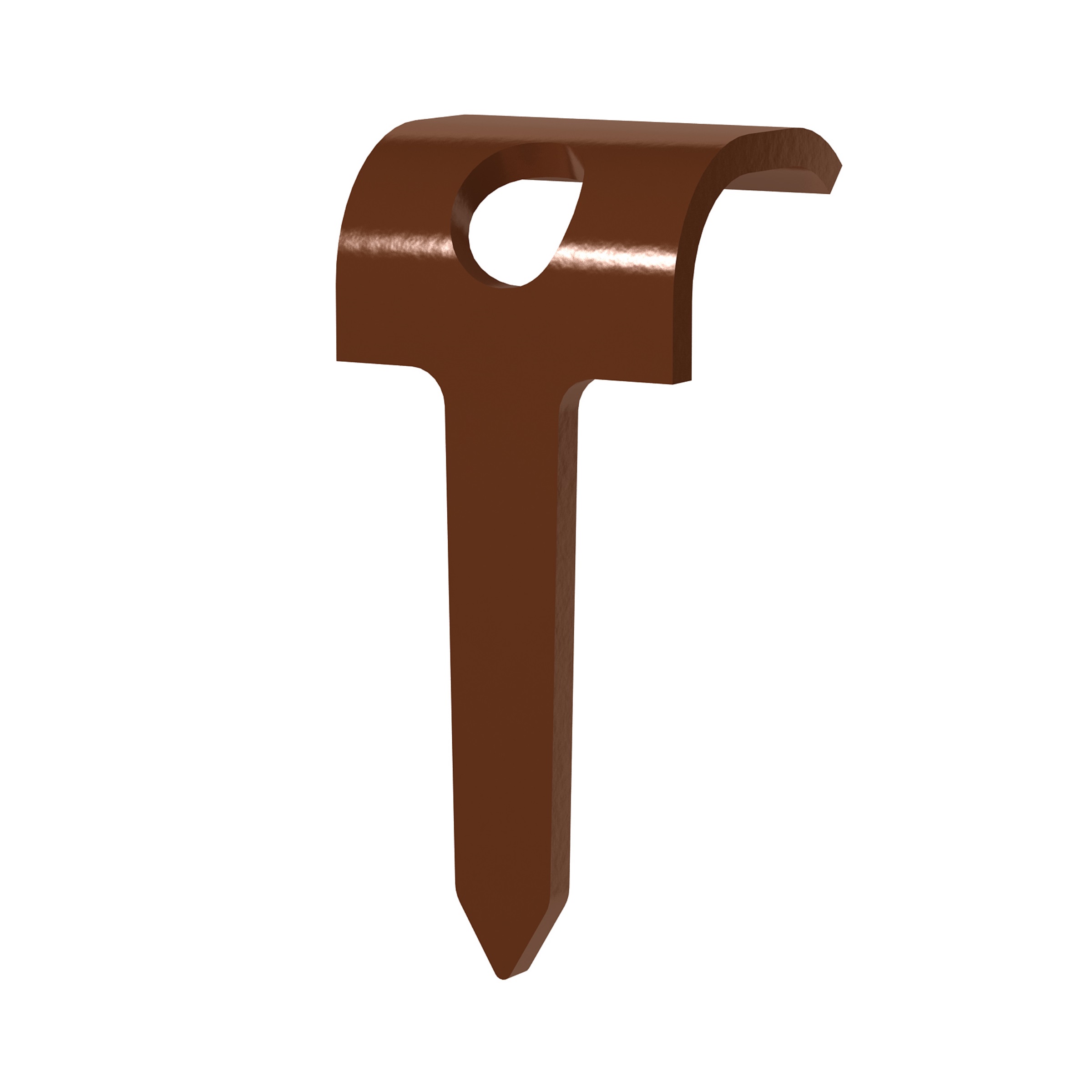 Kabelklammer tre oval TP-O-16 Brun