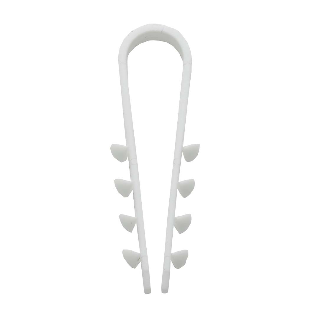 Kabel og rørklammer DKS 8-28 Hvit 20pk
