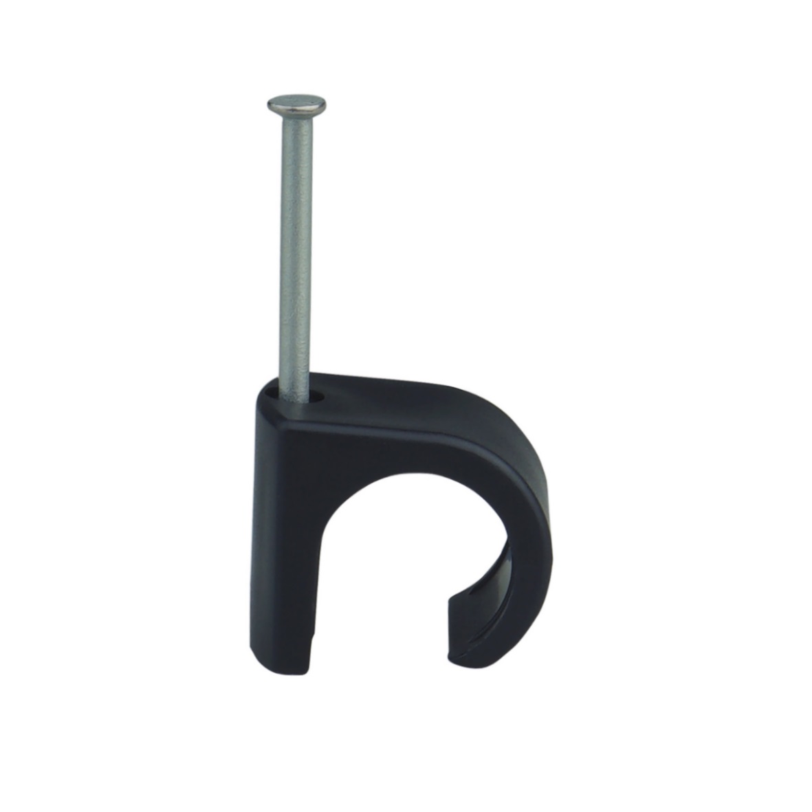 Plastklammer spiker C7-10 sort 20pk