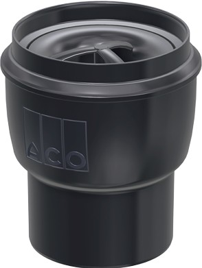 TRAPO APATINĖ DALIS EASYFLOW DN100, H168, PP, VERTIKALUS