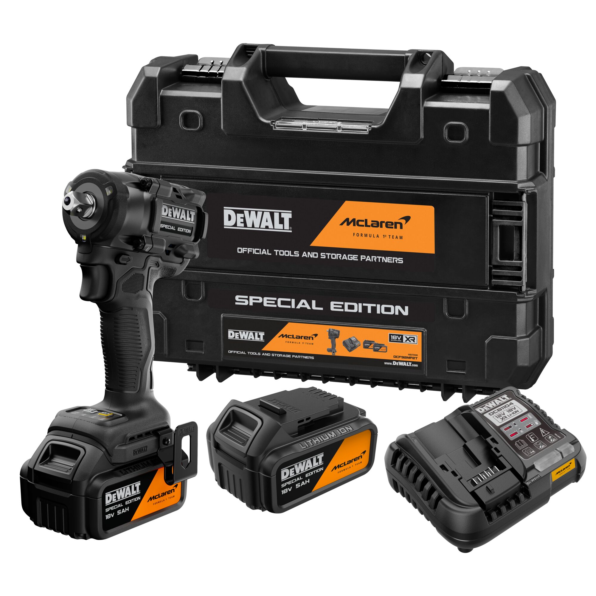MUTTERDRAGARE DEWALT DCF92MP2T 18V XR MCLAREN 2X5.0