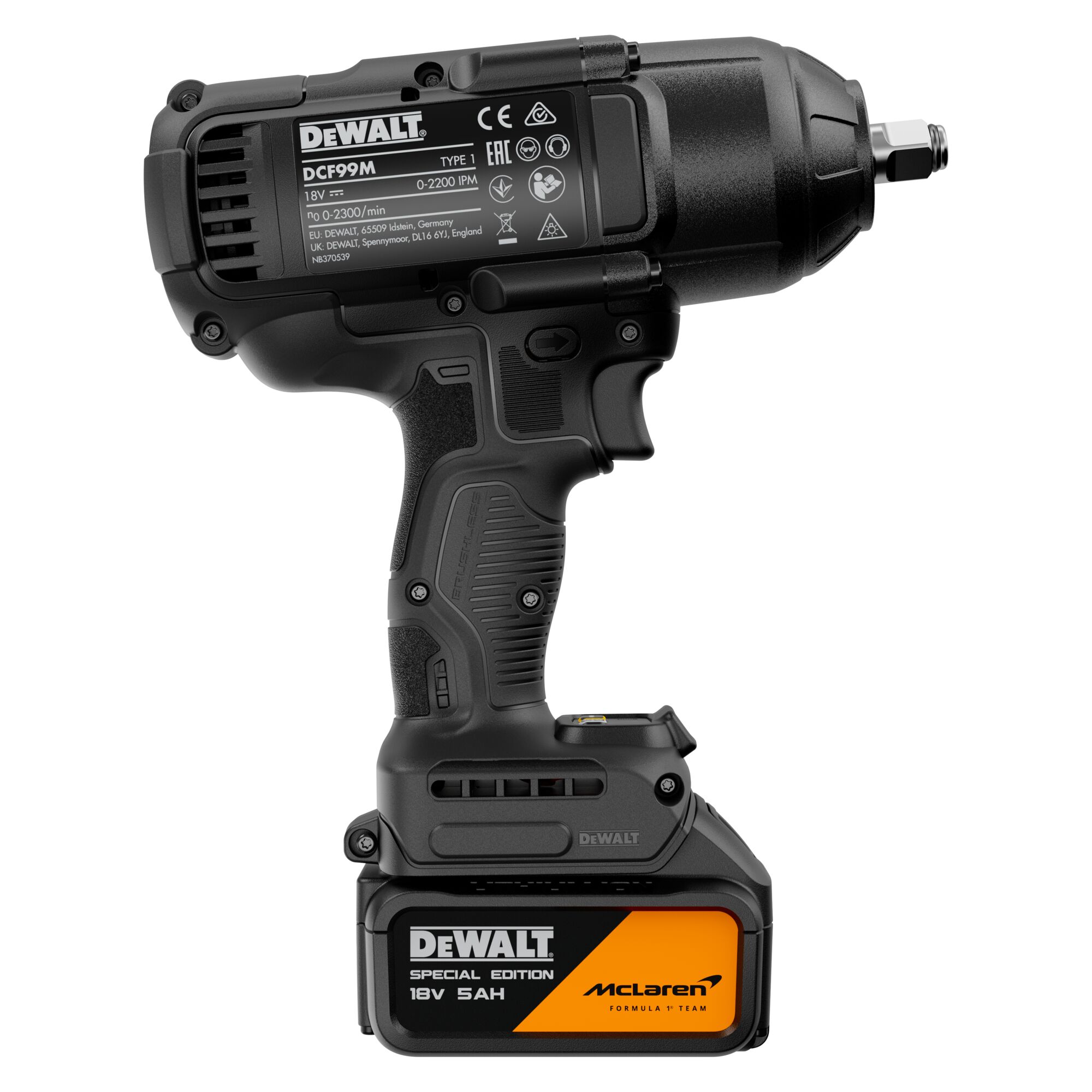 dewalt High torque impact driver dcf99mp2t 18v xr mclaren 2x5.0