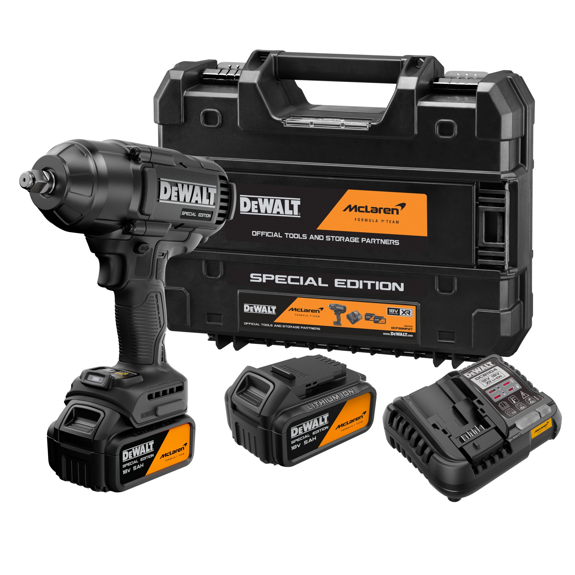 dewalt High torque impact driver dcf99mp2t 18v xr mclaren 2x5.0