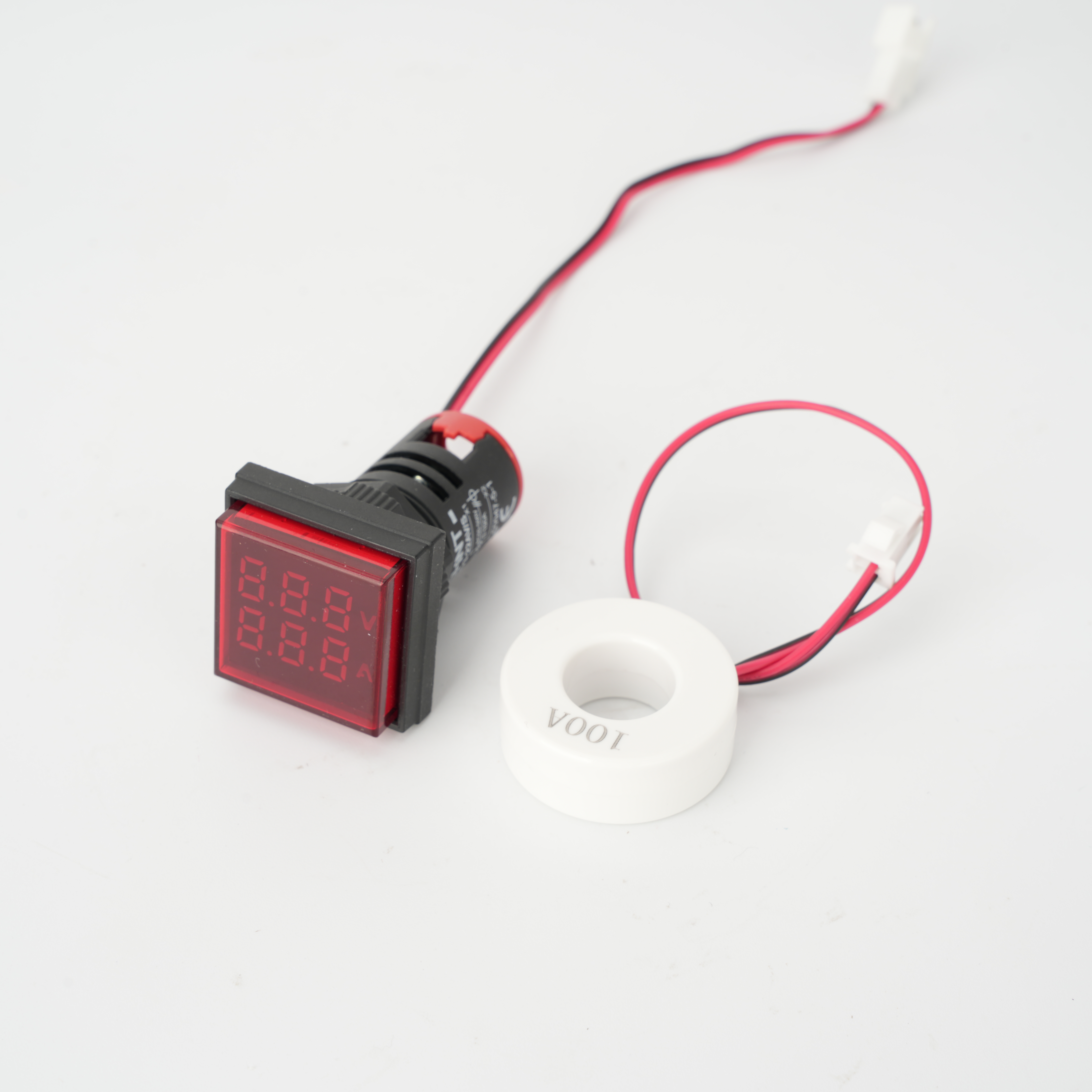 LED INDIKATORS M22 AMP+VOLT SARKANS
