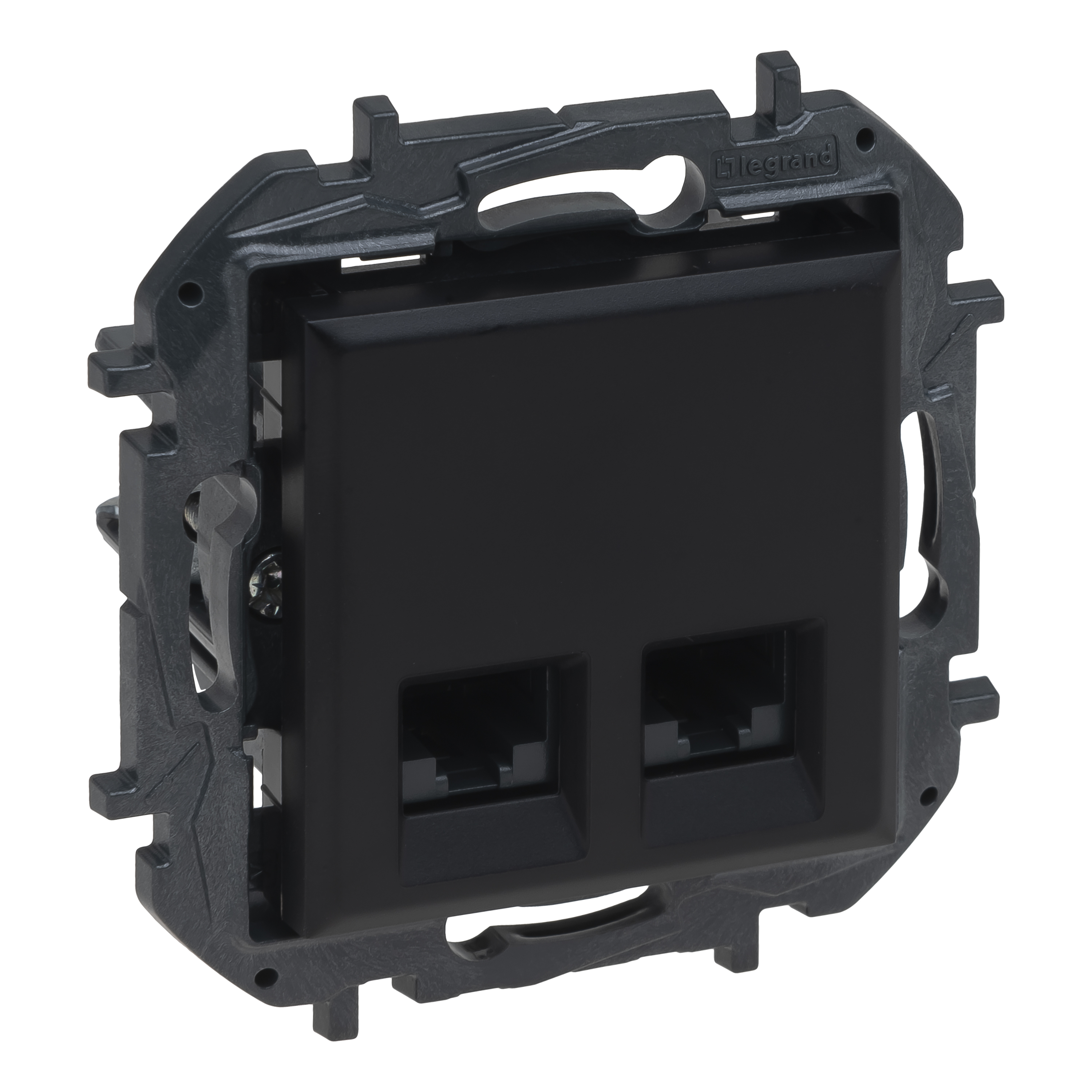 NILOE STEP SIDEPESA 2 x RJ45 CAT6 UTP MUST