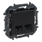 NILOE STEP SIDEPESA 2 x RJ45 CAT6 UTP MUST