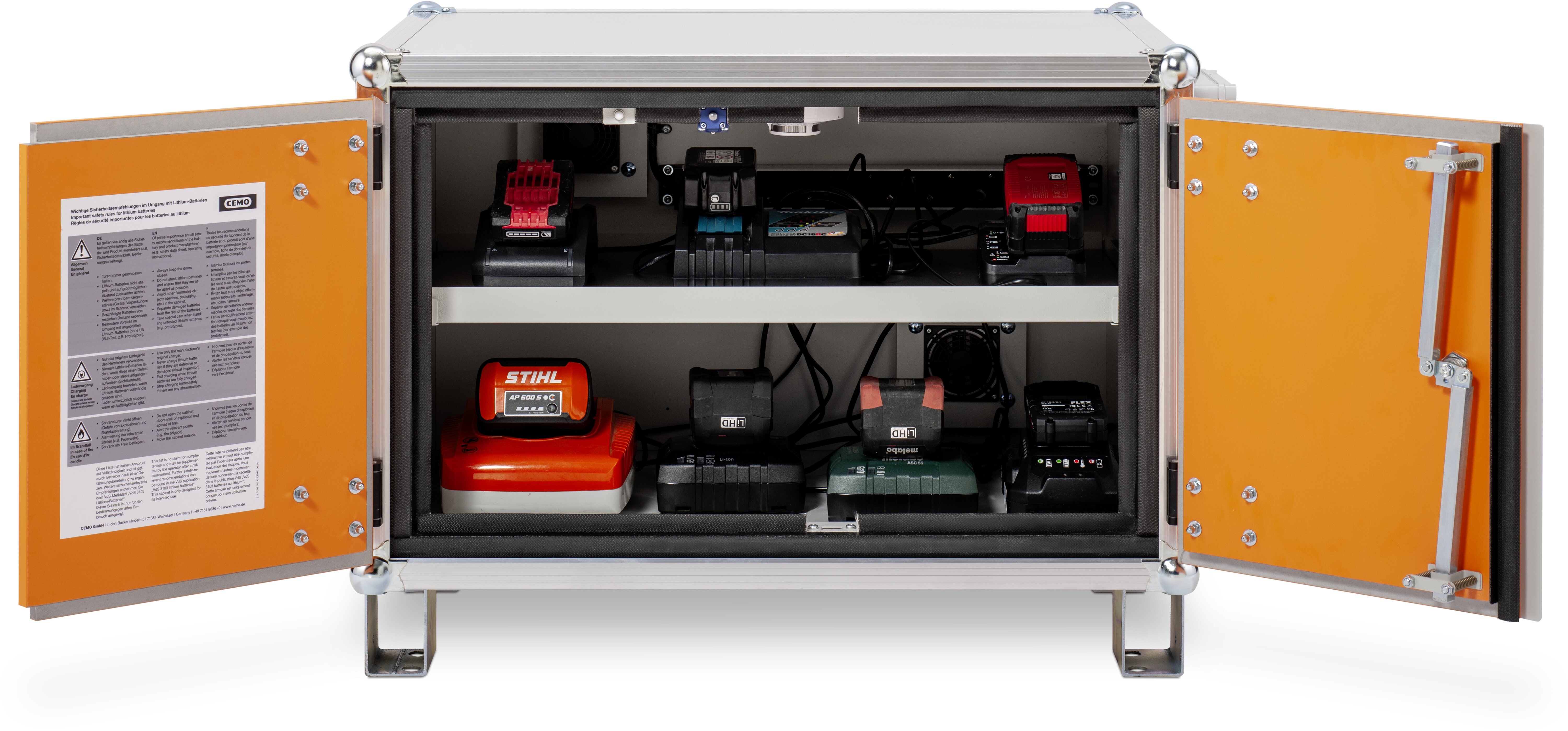 cemo Battery charging cabinet premum 8/5, 1-vaihe