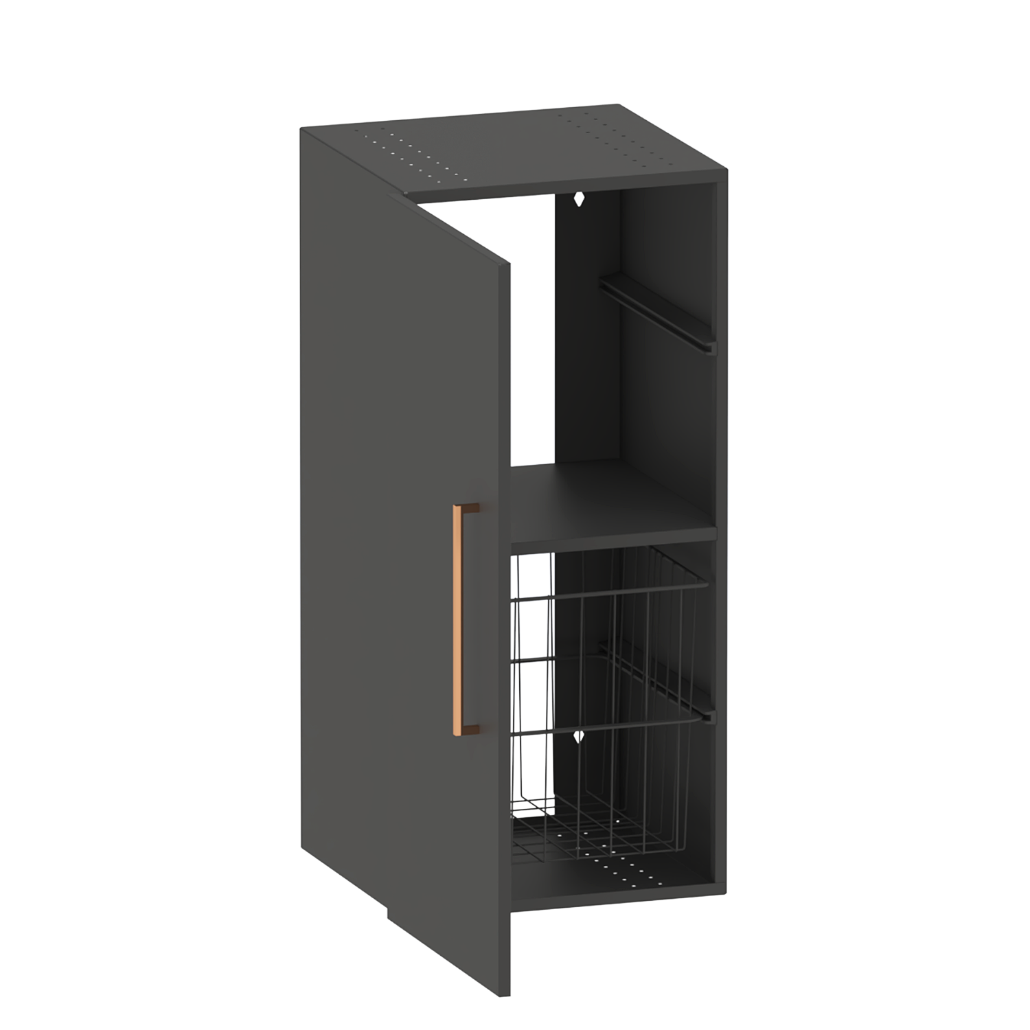 polaria Tvättskåp duo 400 x 850 x 400 grå