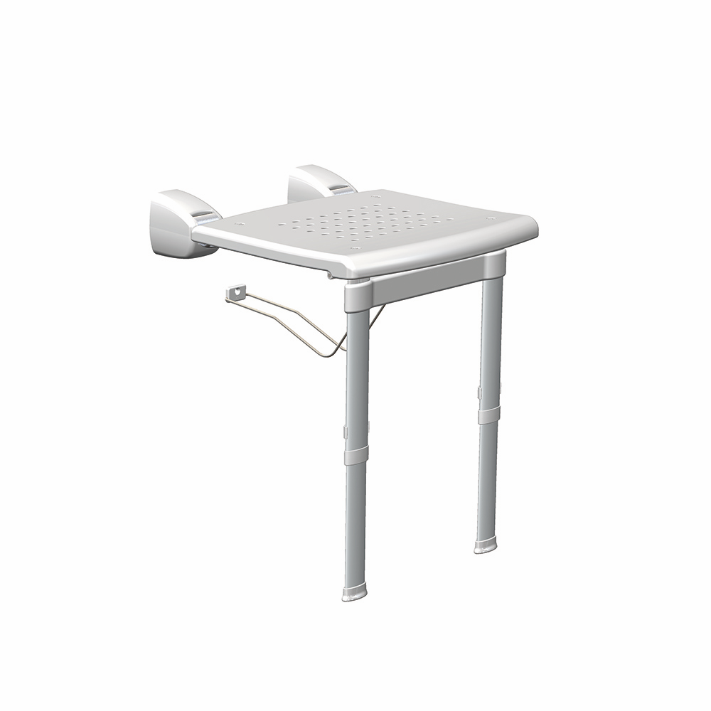 SHOWER SEAT WITH LEGS WHITE SHOWER SEAT WITH LEGS WHITE