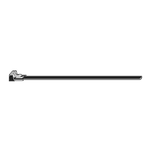 haupa Kabeļu saite atverama 150x7,6mm melna 100gab
