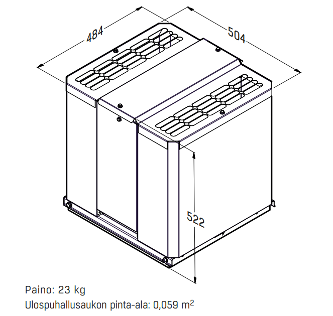 fläktgroup Huippuimuri fläktgroup stec-2-102-1-0-2 musta,ec-ohj.