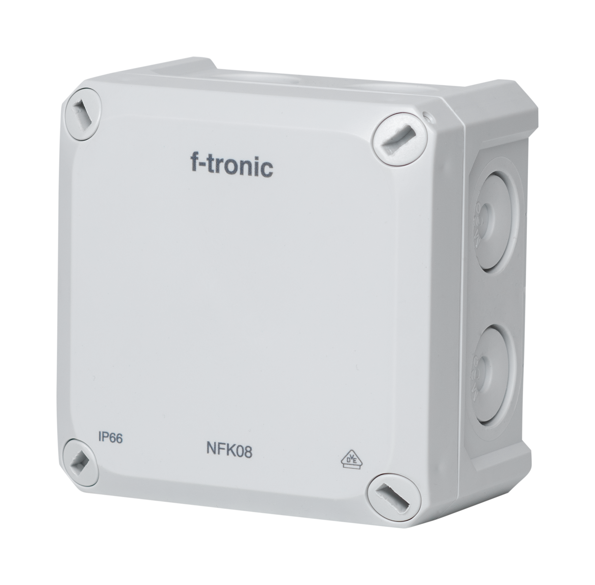 f-tronic Nozarkārba neptun compact ip66 85x85x54mm pelēka