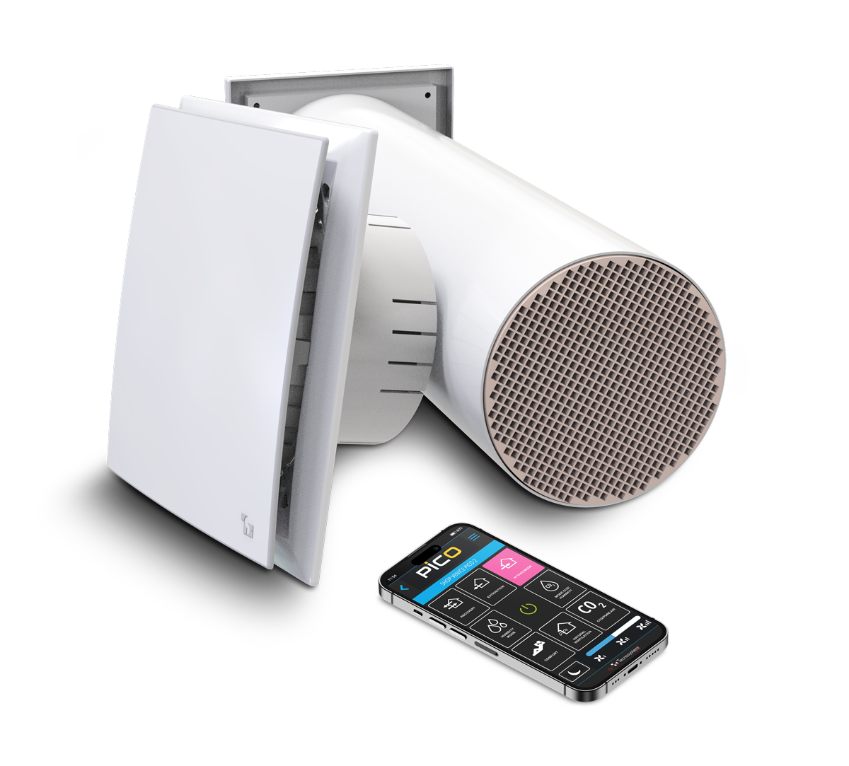 ISTABAS REKUPERATORS PICO ULTRA+60 11-60m3/h G2 CO2