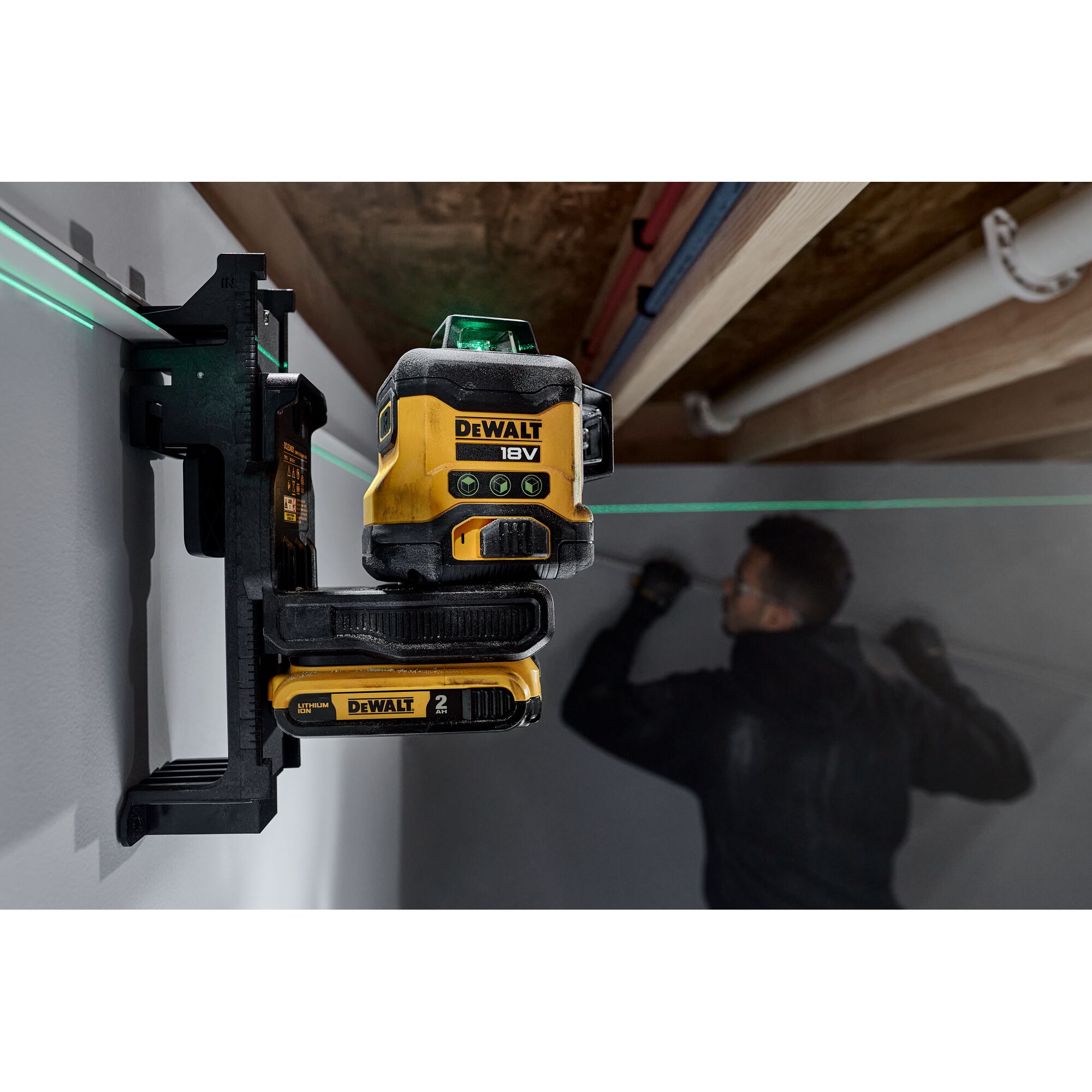 dewalt Compact laser dewalt dcle34031d1 18v 3x360 2,0ah
