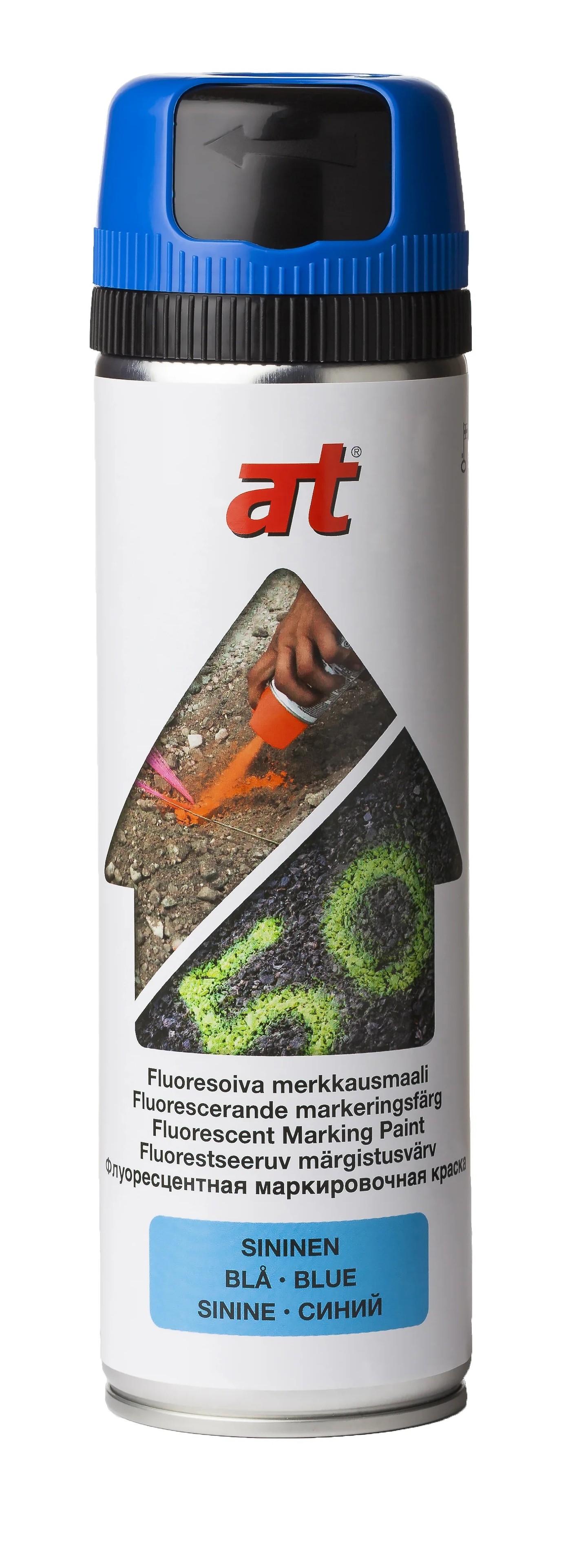 MARKERINGSFÄRG AT BLÅ 500ML 500ML FLUORESOIVA