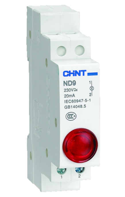 LED INDIKATORS DIN ND9-1 230V SARK.