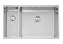 STAINLESS STEEL SINK STALA SINK LAGOM-18-50 1.5 BOWLS