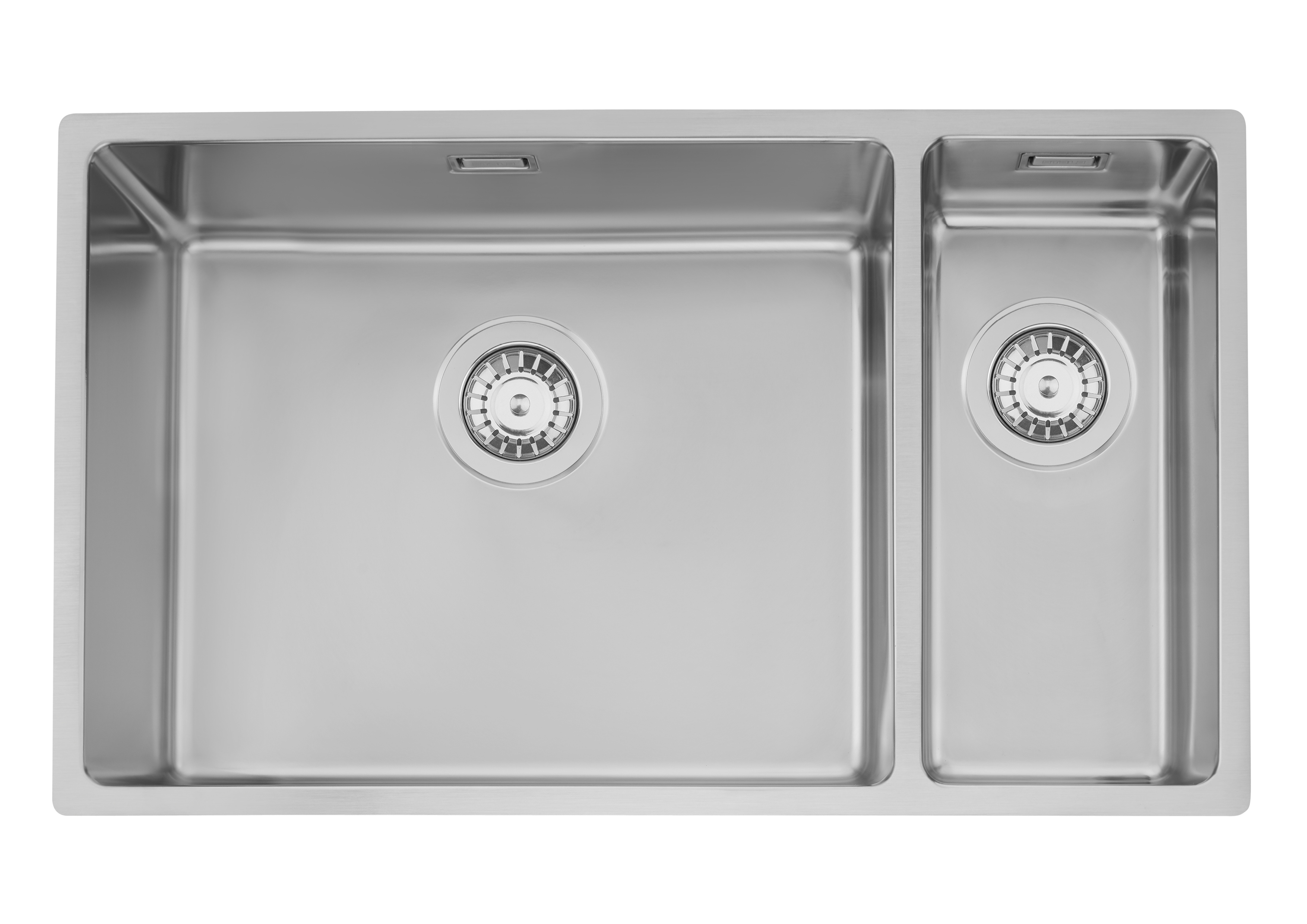 STAINLESS STEEL SINK STALA SINK LAGOM-50-18 1.5 BOWLS
