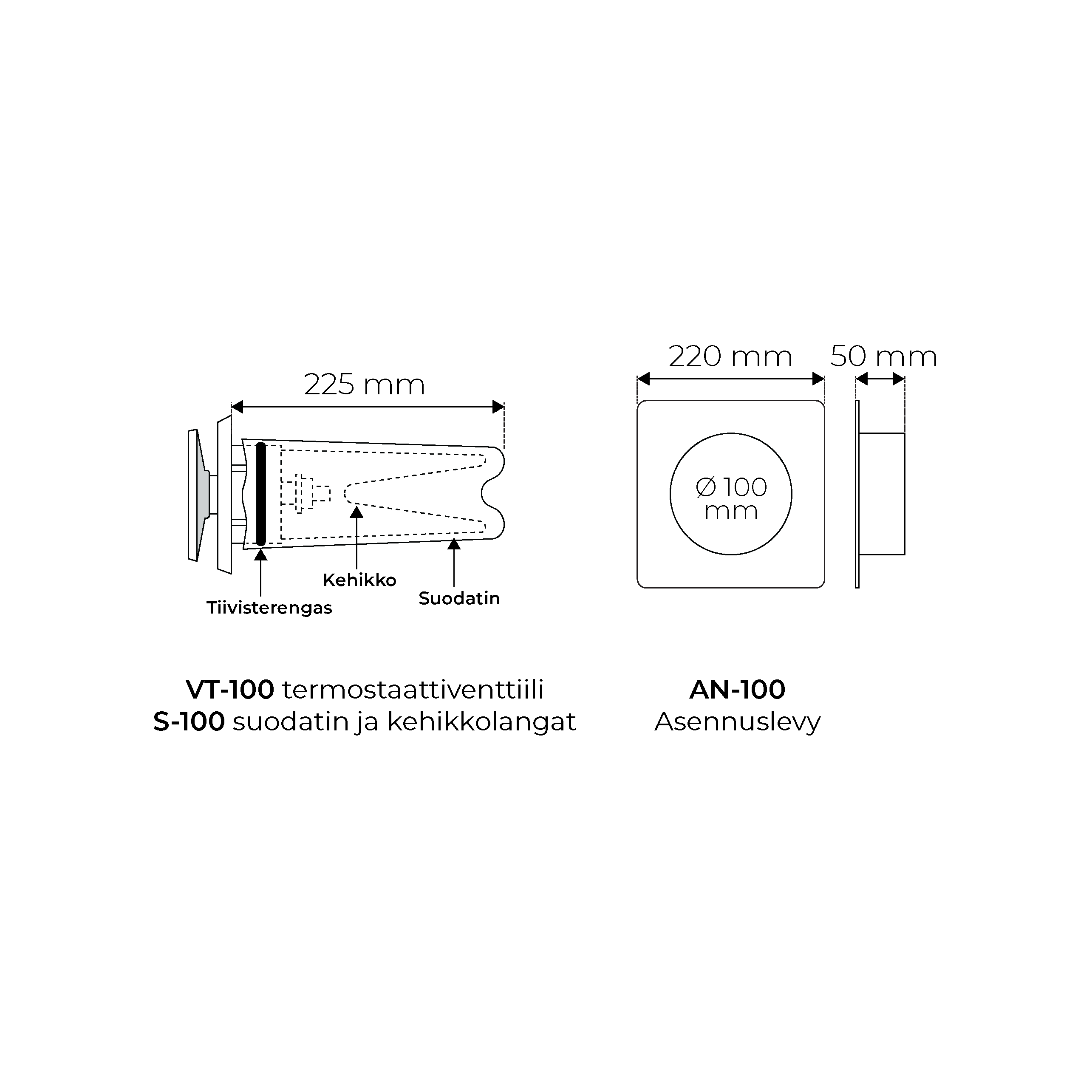 velco Korvausilmaventtiili velco vsr-100 10kpl