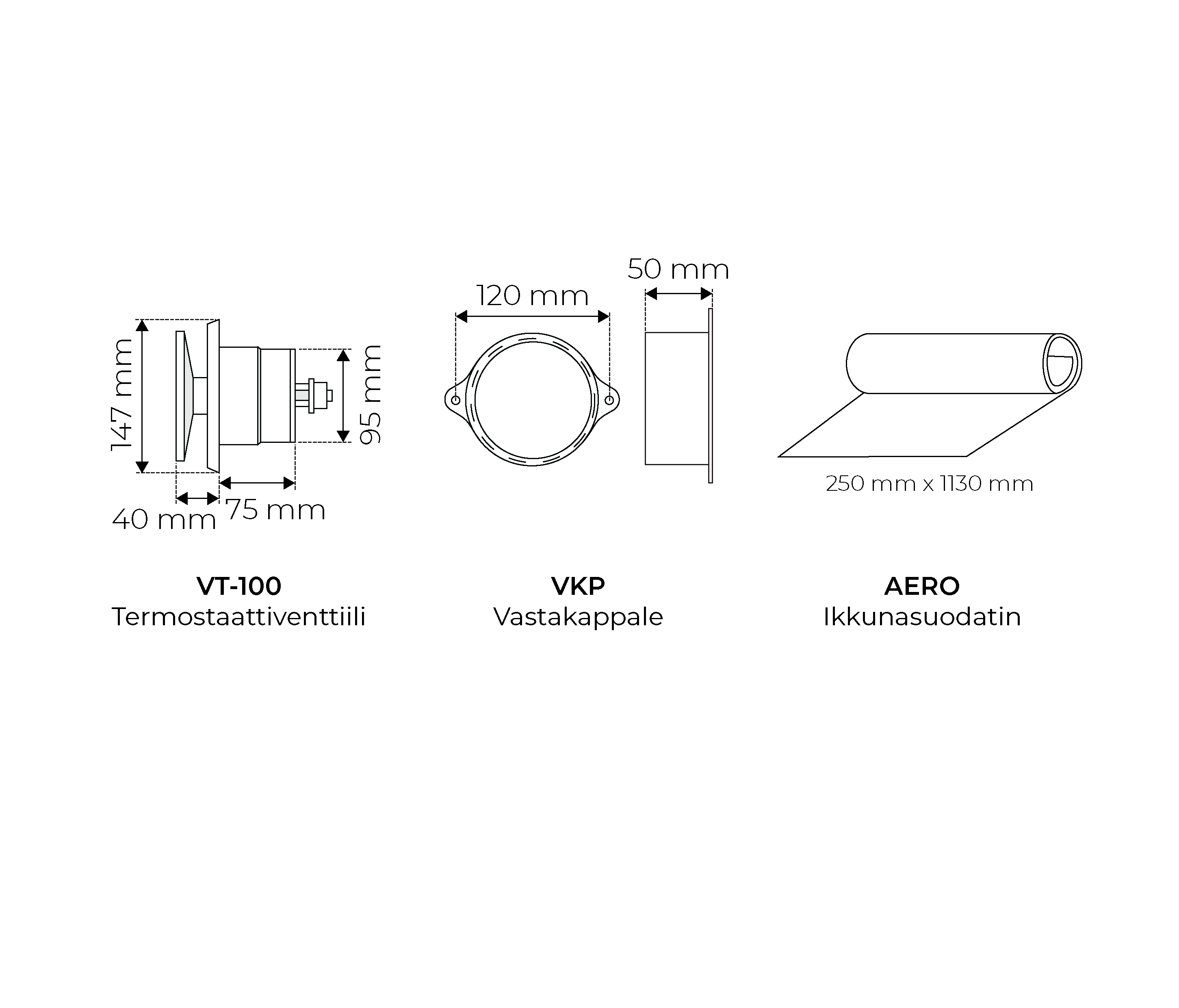 velco Supply air valve velco vtr-100 white 10pcs