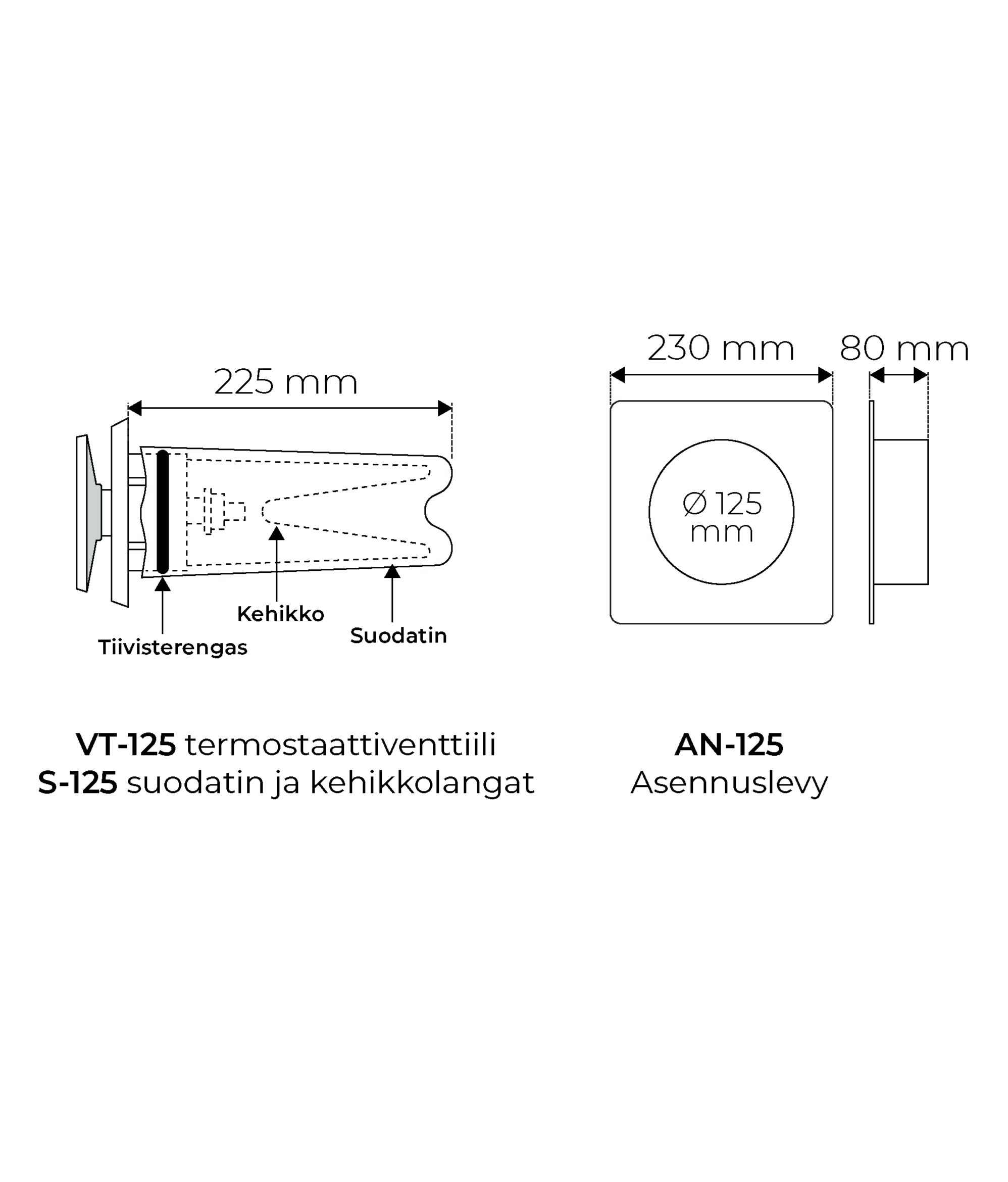 velco Korvausilmaventtiili velco vsr-125