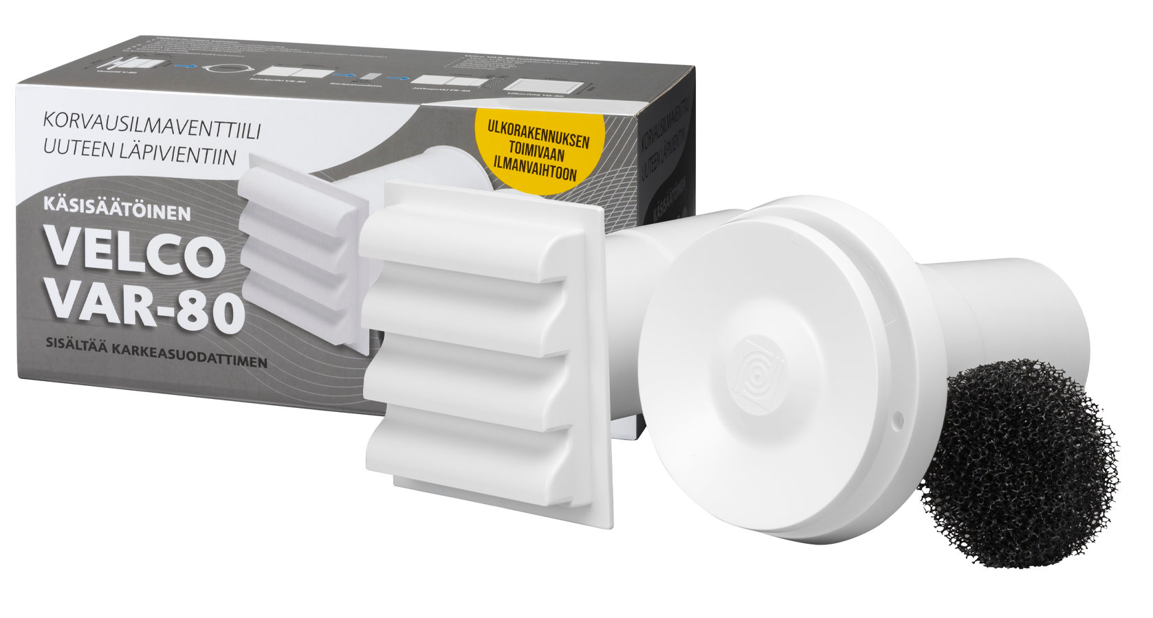 KORVAUSILMAVENTTIILI VELCO VAR-80