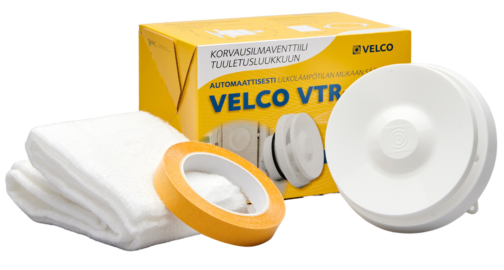 KORVAUSILMAVENTTIILI VELCO VTR-100 VALKOINEN