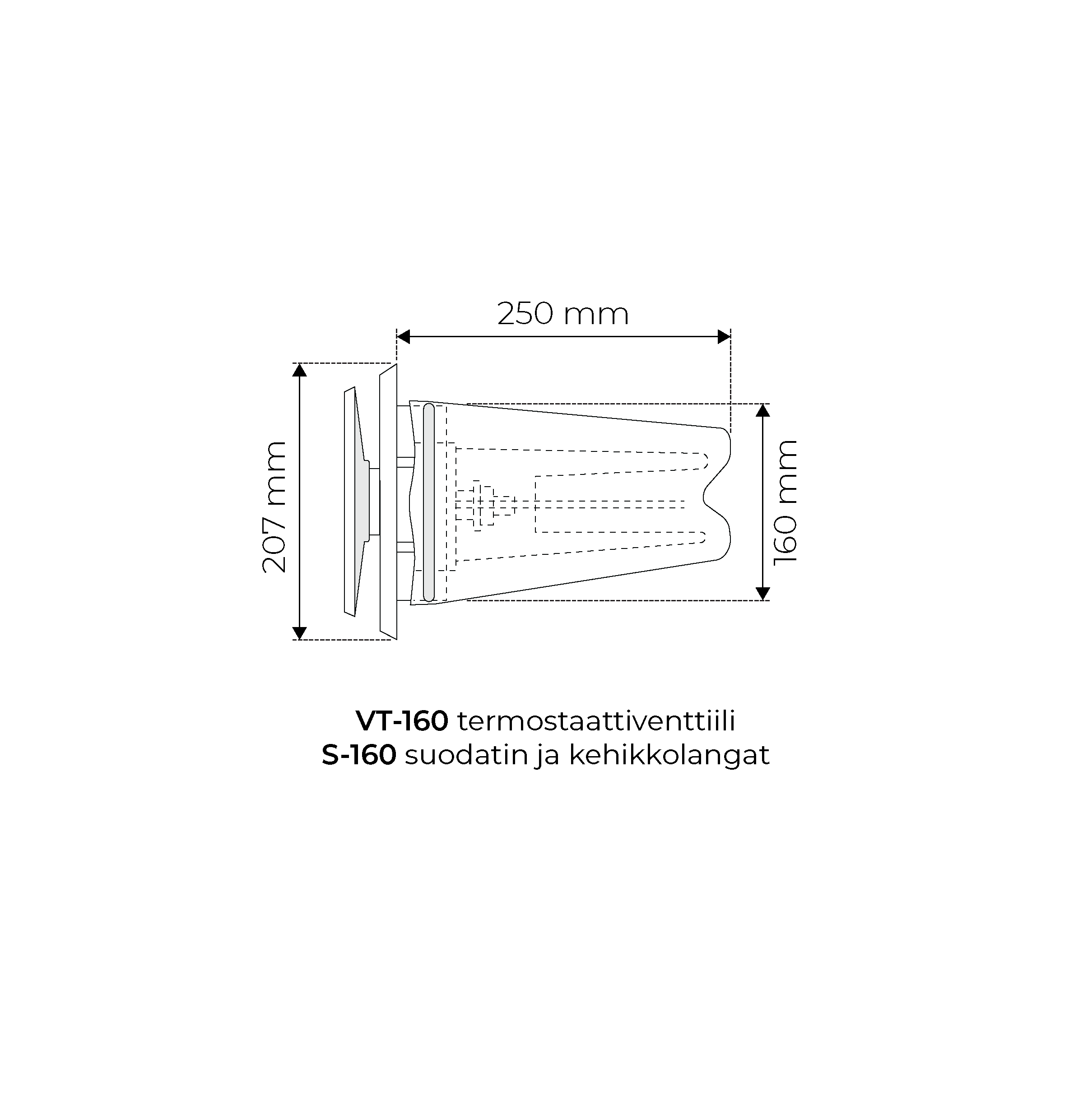 velco Korvausilmaventtiili velco vts-160