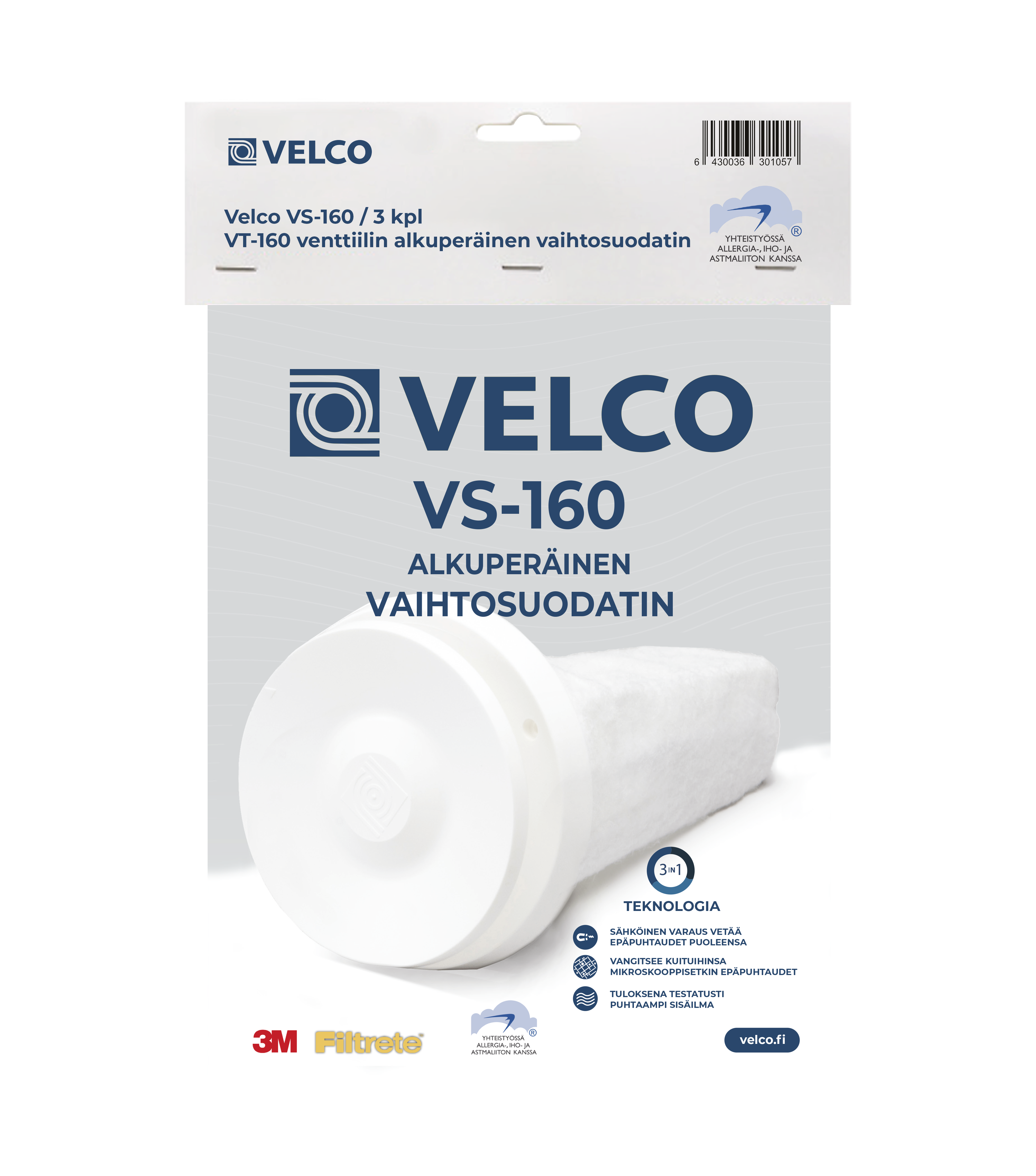 velco Filter velco vs-160, vsr-160, vlr-160 3st.