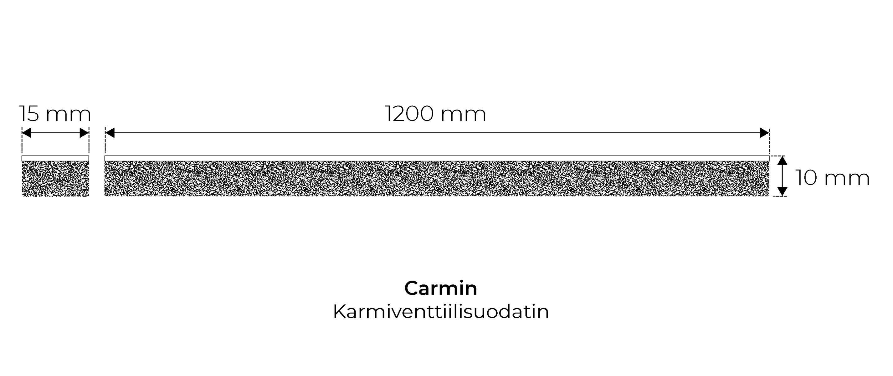 velco Valve filter velco carmin 15x1200mm
