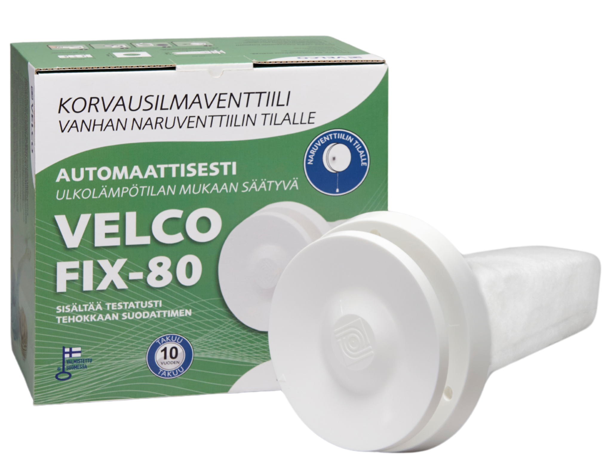 KORVAUSILMAVENTTIILI VELCO FIX-80