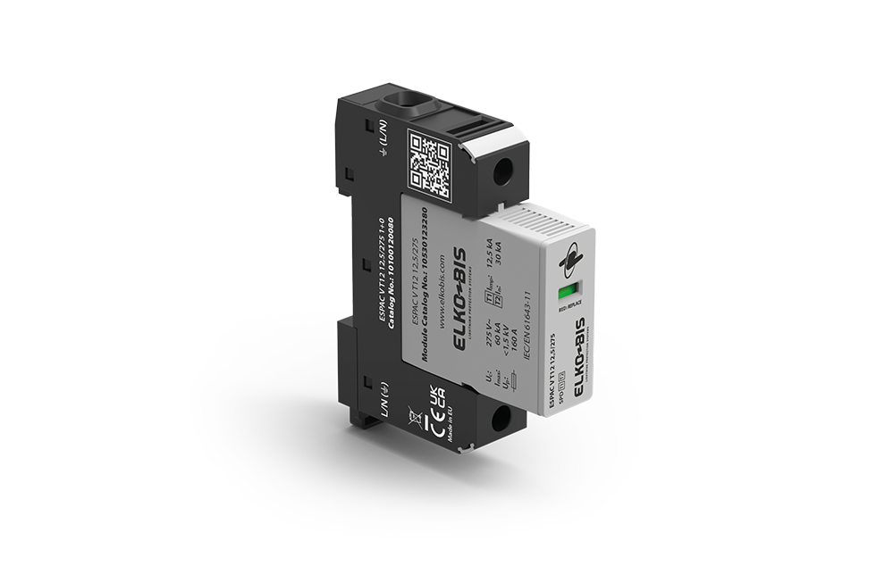 KOMBINĒTAIS PĀRSPRIEGUMA NOV. ESPACV T1+2 12,5kA/275V 1+0