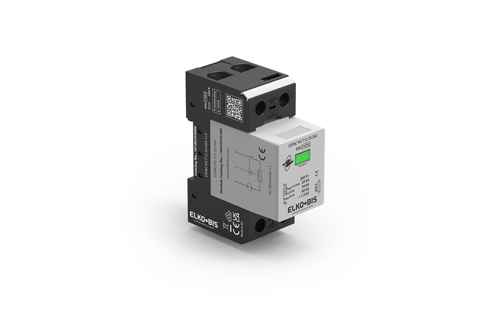 KOMBINĒTAIS PĀRSPRIEGUMA NOV. ESPACVG T1+2 25kA/260V 1+0