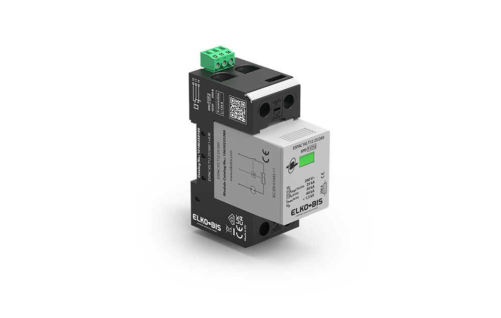 KOMBINĒTAIS PĀRSPRIEGUMA NOV. ESPACVG T1+2 25kA/260V 1+0 RI